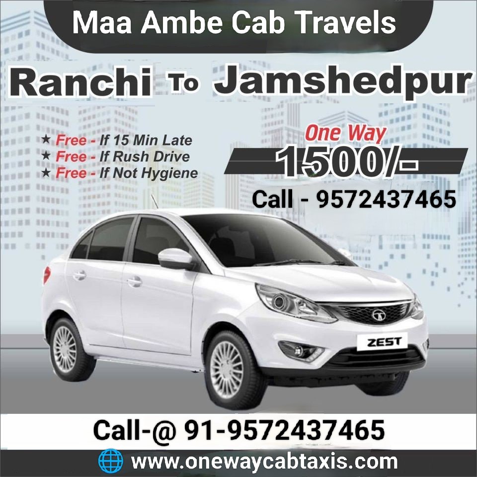 Taxi service in Ranchi To Jamshedpur One Way Cab Taxi