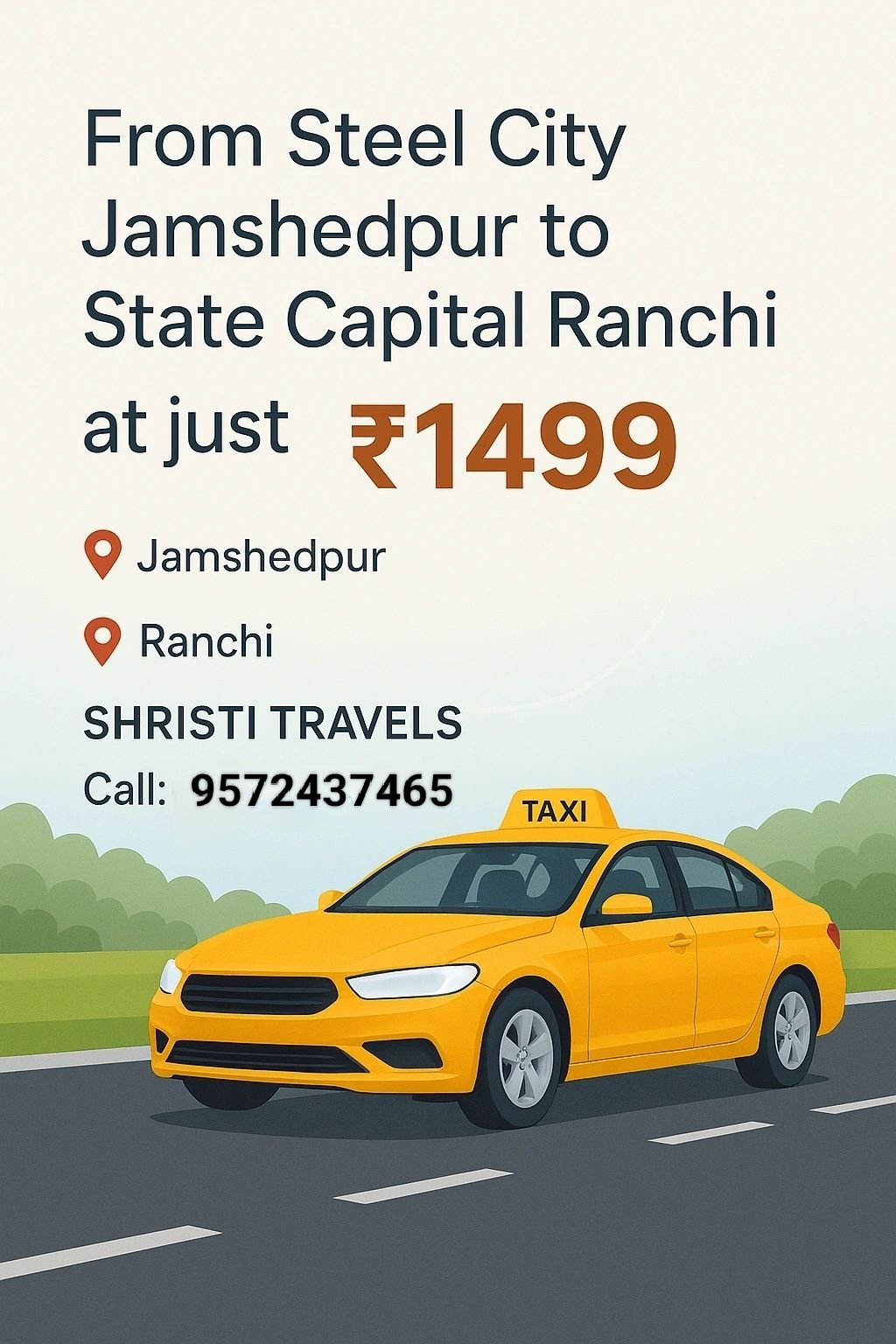 Taxi service in hazaribagh to jamshedpur cab